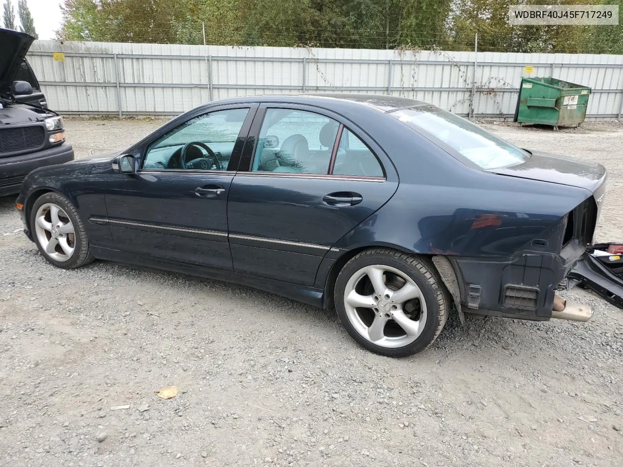 2005 Mercedes-Benz C 230K Sport Sedan VIN: WDBRF40J45F717249 Lot: 70659784