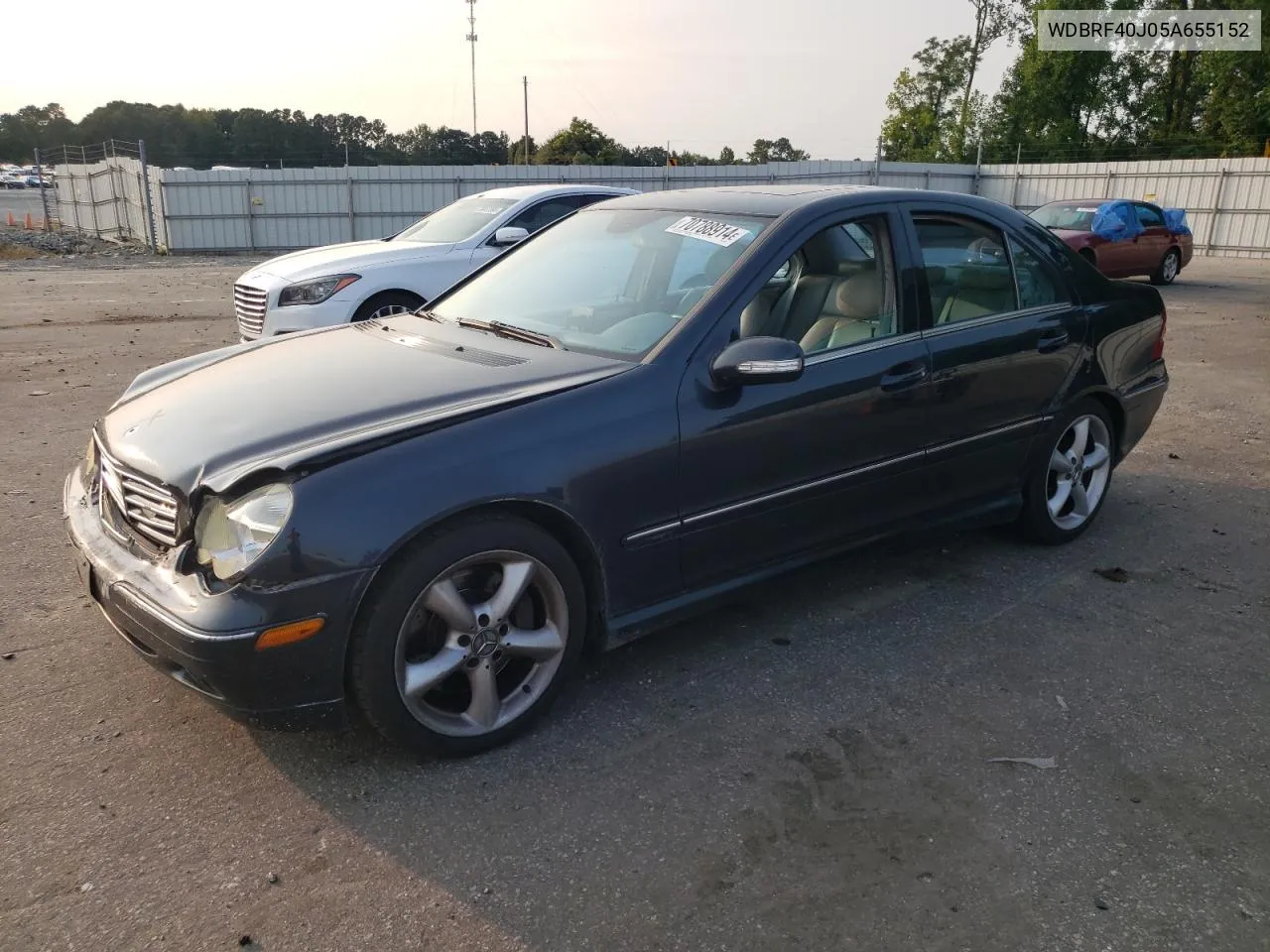 2005 Mercedes-Benz C 230K Sport Sedan VIN: WDBRF40J05A655152 Lot: 70788914