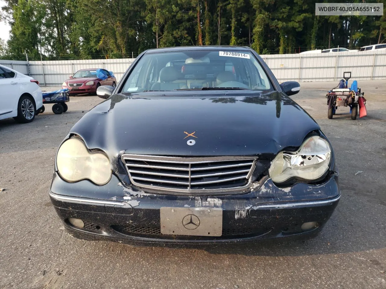 2005 Mercedes-Benz C 230K Sport Sedan VIN: WDBRF40J05A655152 Lot: 70788914