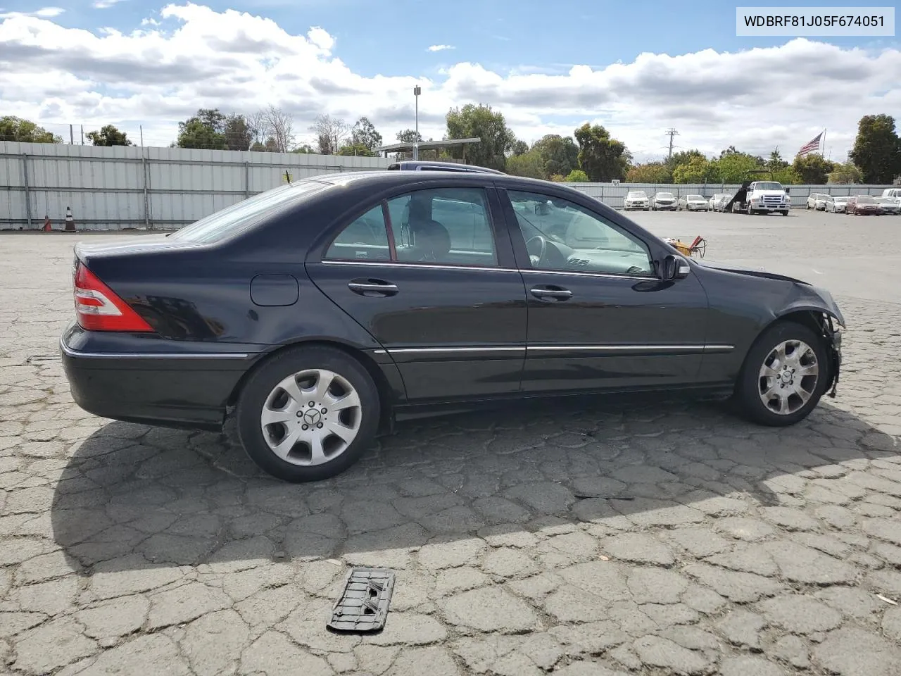 2005 Mercedes-Benz C 240 4Matic VIN: WDBRF81J05F674051 Lot: 71625434