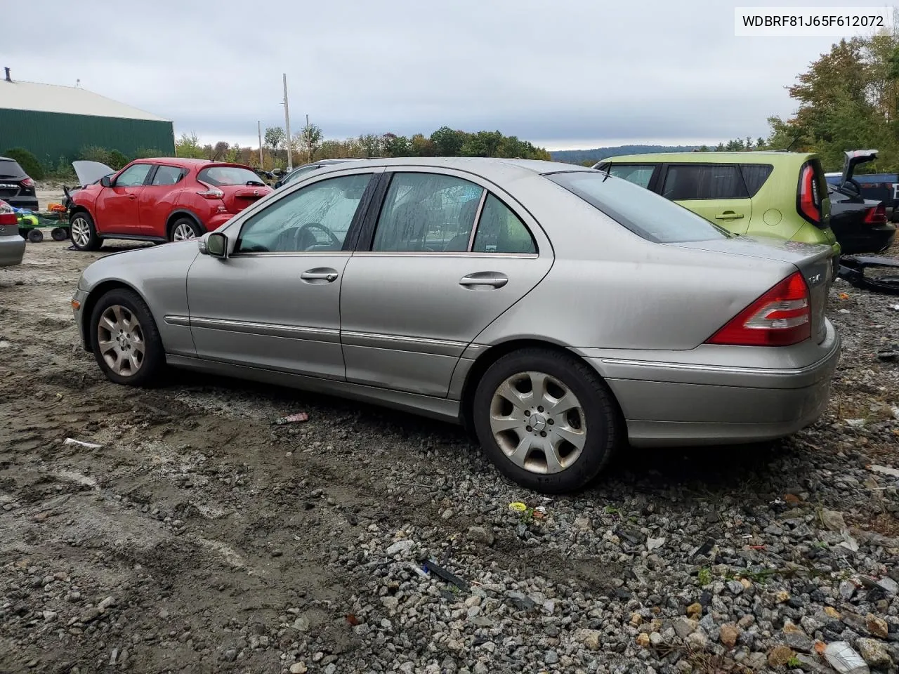 2005 Mercedes-Benz C 240 4Matic VIN: WDBRF81J65F612072 Lot: 73397804