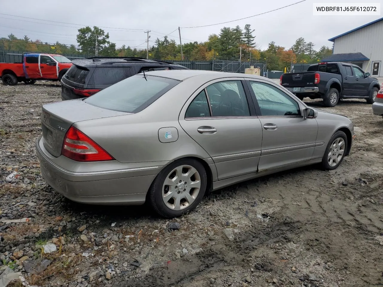 2005 Mercedes-Benz C 240 4Matic VIN: WDBRF81J65F612072 Lot: 73397804