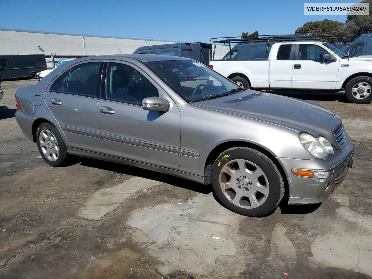 2005 Mercedes-Benz C 240 VIN: WDBRF61J95A694249 Lot: 73413314