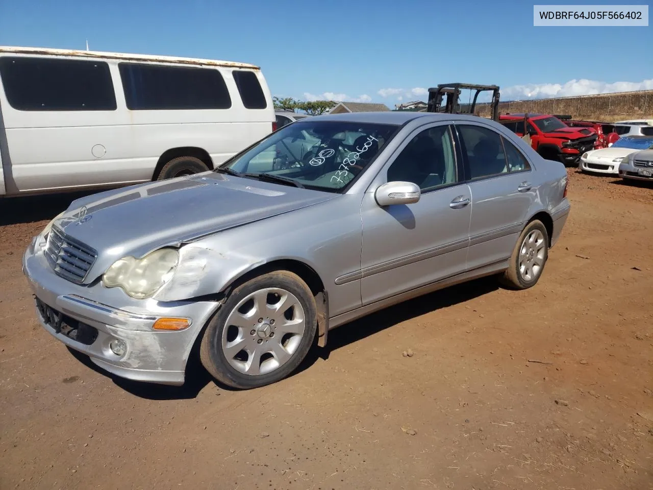 2005 Mercedes-Benz C 320 VIN: WDBRF64J05F566402 Lot: 73782604