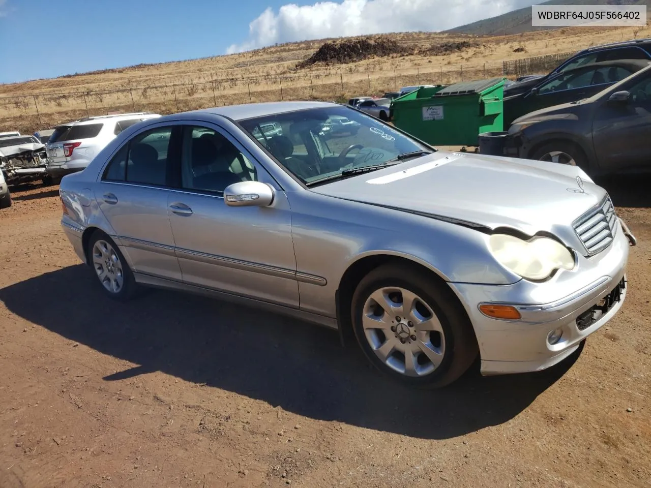 2005 Mercedes-Benz C 320 VIN: WDBRF64J05F566402 Lot: 73782604