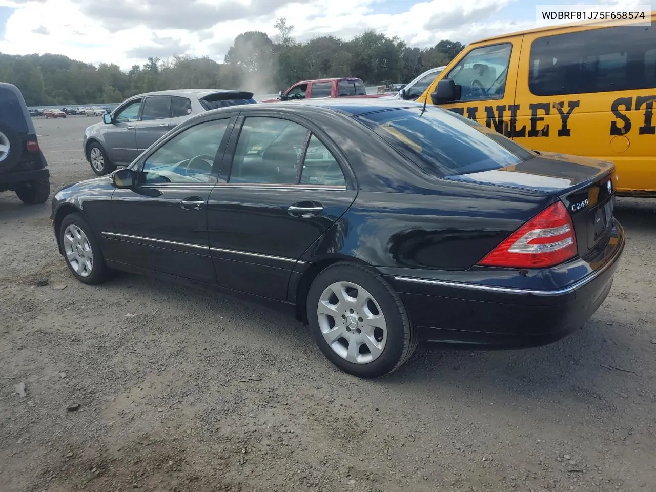 2005 Mercedes-Benz C 240 4Matic VIN: WDBRF81J75F658574 Lot: 74149004