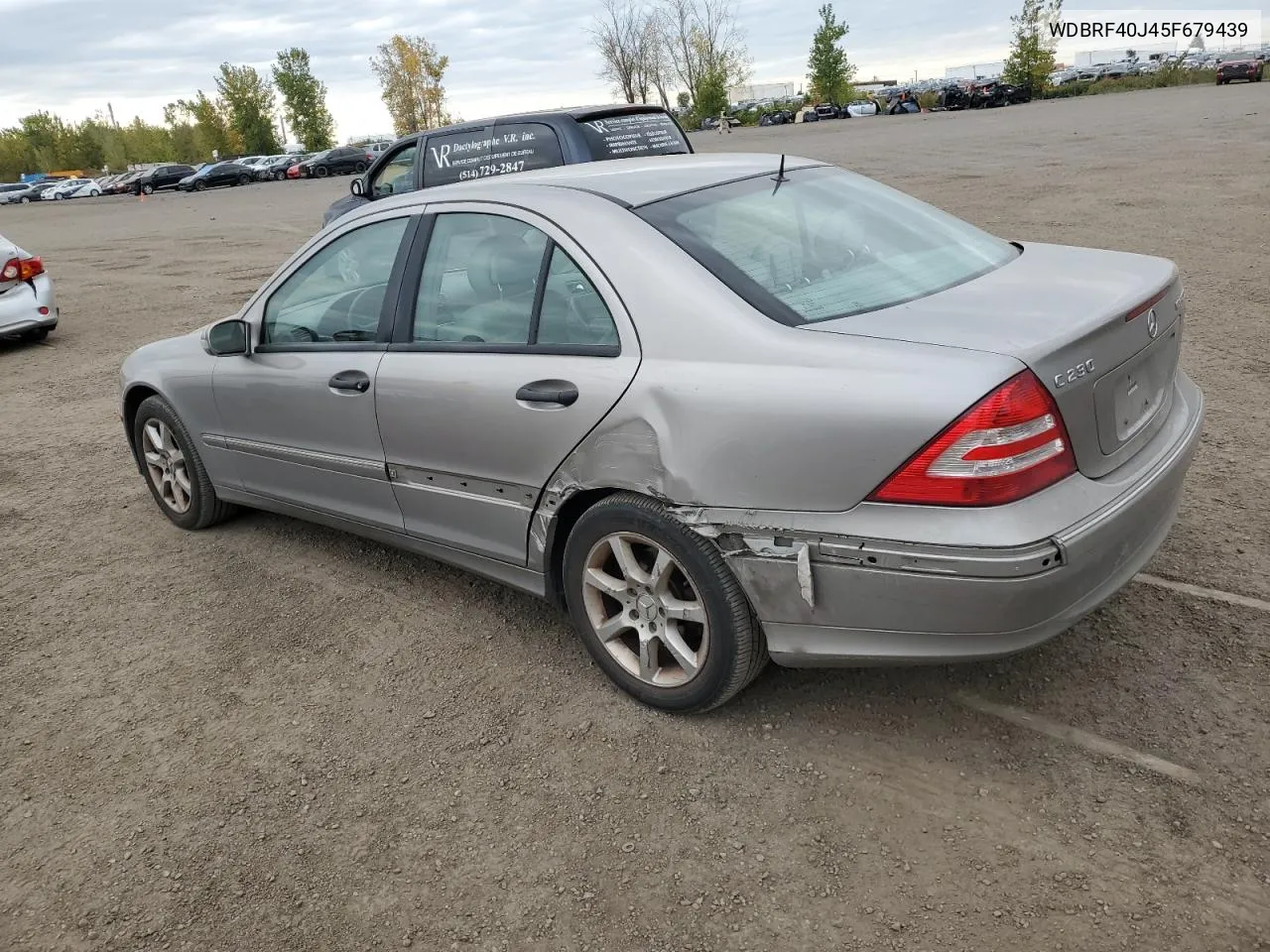 2005 Mercedes-Benz C 230K Sport Sedan VIN: WDBRF40J45F679439 Lot: 74284004