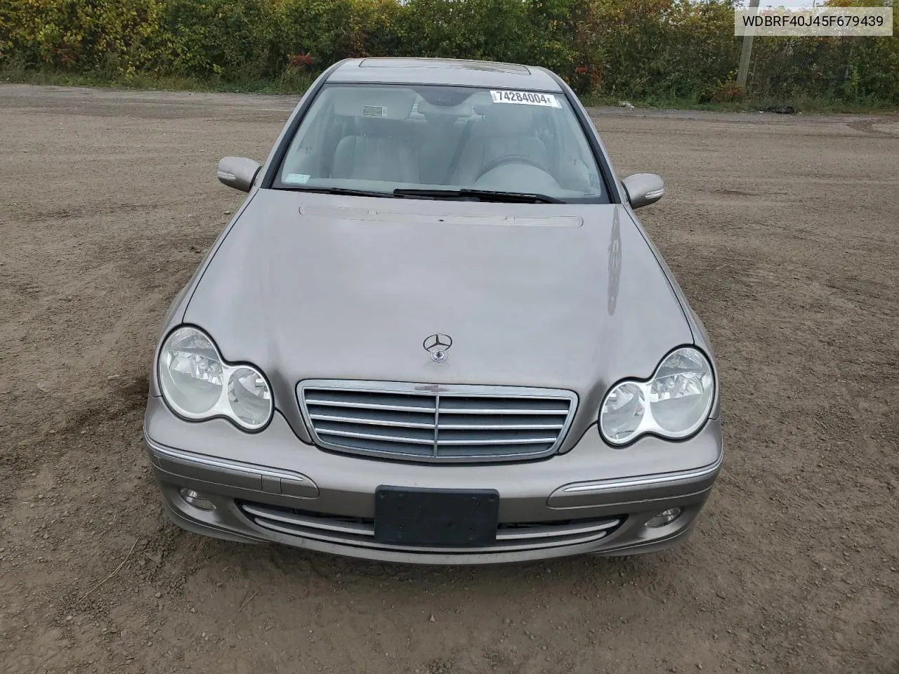 2005 Mercedes-Benz C 230K Sport Sedan VIN: WDBRF40J45F679439 Lot: 74284004