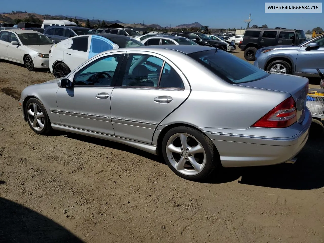 2005 Mercedes-Benz C 230K Sport Sedan VIN: WDBRF40J55F684715 Lot: 75109794