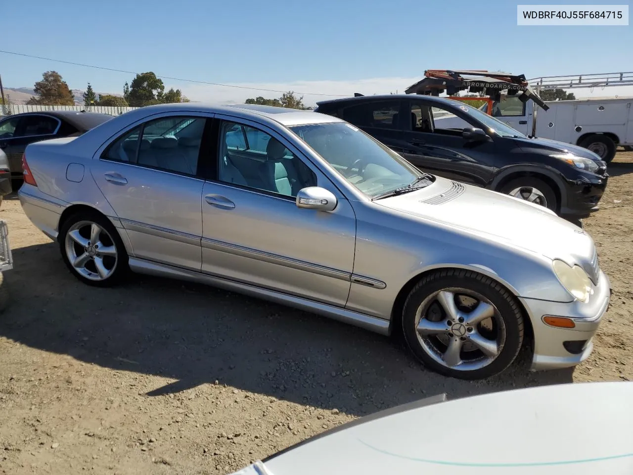 2005 Mercedes-Benz C 230K Sport Sedan VIN: WDBRF40J55F684715 Lot: 75109794