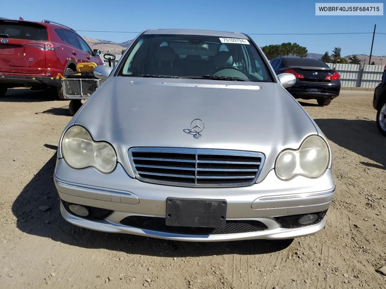 2005 Mercedes-Benz C 230K Sport Sedan VIN: WDBRF40J55F684715 Lot: 75109794