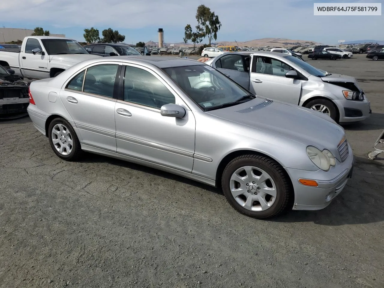 2005 Mercedes-Benz C 320 VIN: WDBRF64J75F581799 Lot: 75458214