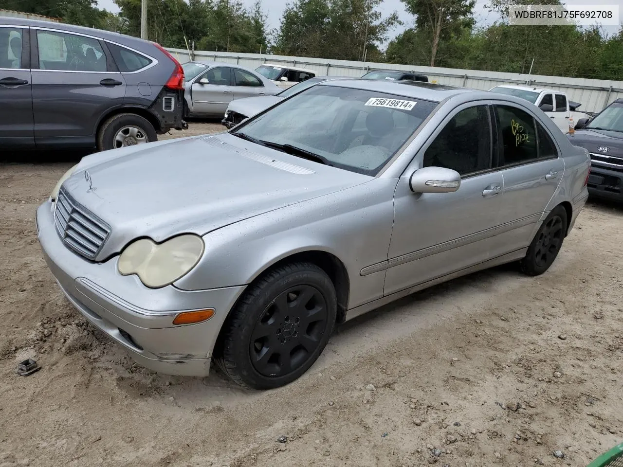 2005 Mercedes-Benz C 240 4Matic VIN: WDBRF81J75F692708 Lot: 75619814