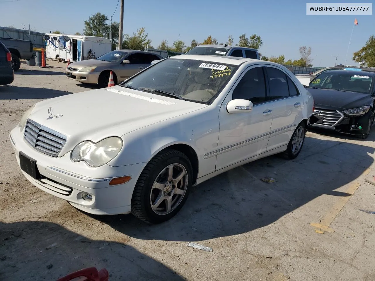 2005 Mercedes-Benz C 240 VIN: WDBRF61J05A777777 Lot: 75666494