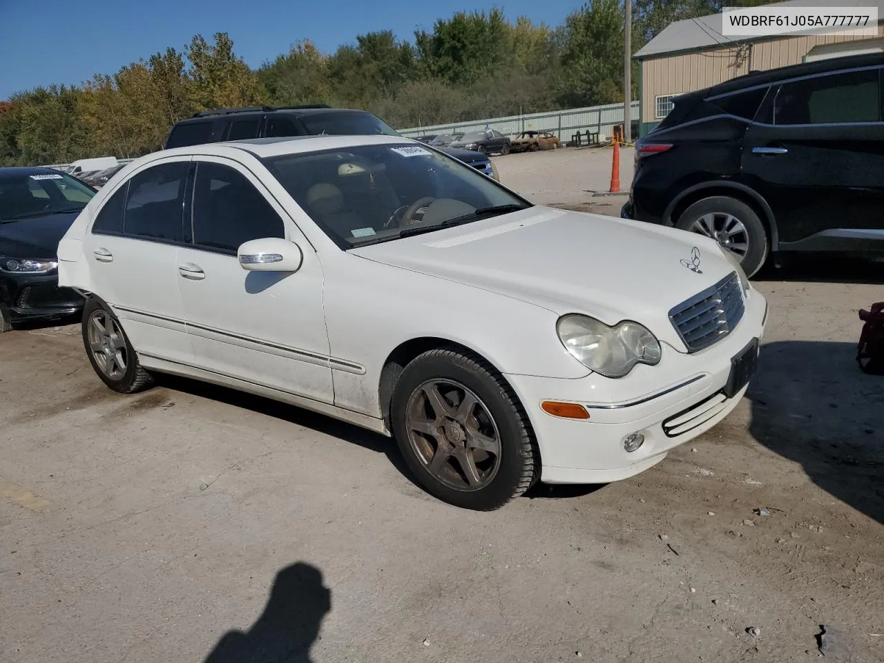 2005 Mercedes-Benz C 240 VIN: WDBRF61J05A777777 Lot: 75666494