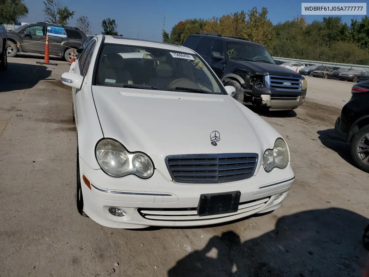 2005 Mercedes-Benz C 240 VIN: WDBRF61J05A777777 Lot: 75666494