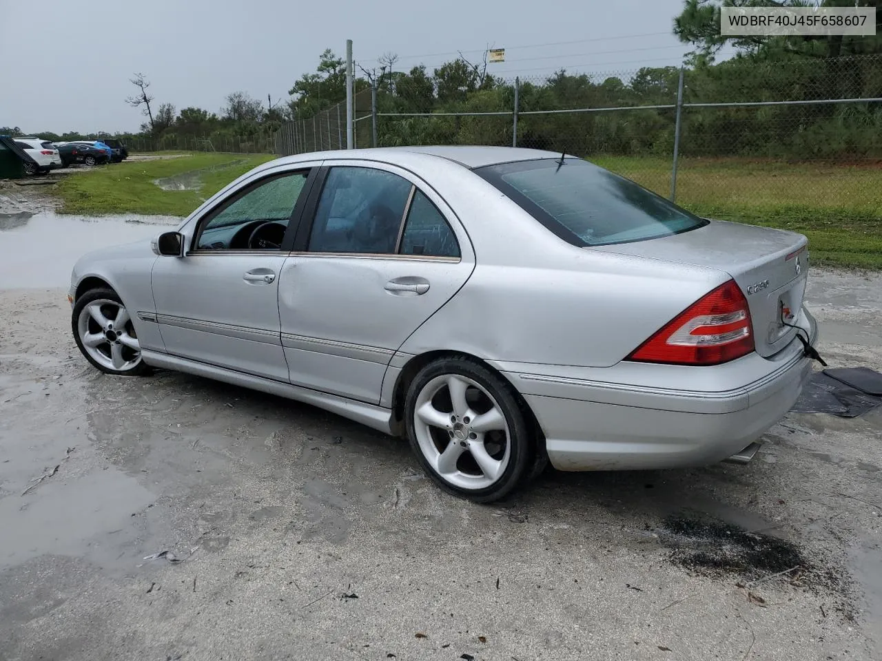 2005 Mercedes-Benz C 230K Sport Sedan VIN: WDBRF40J45F658607 Lot: 77217624