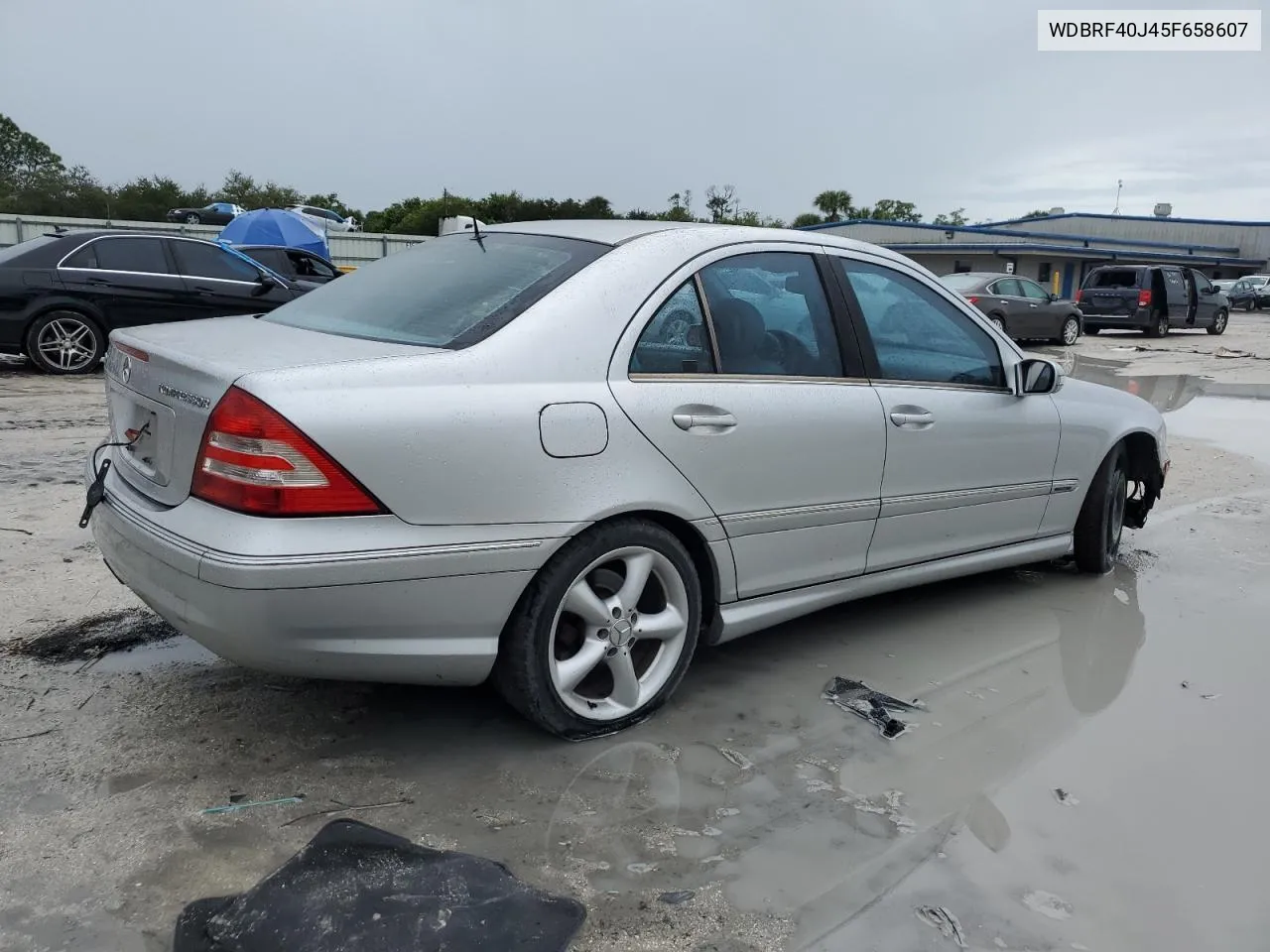 2005 Mercedes-Benz C 230K Sport Sedan VIN: WDBRF40J45F658607 Lot: 77217624