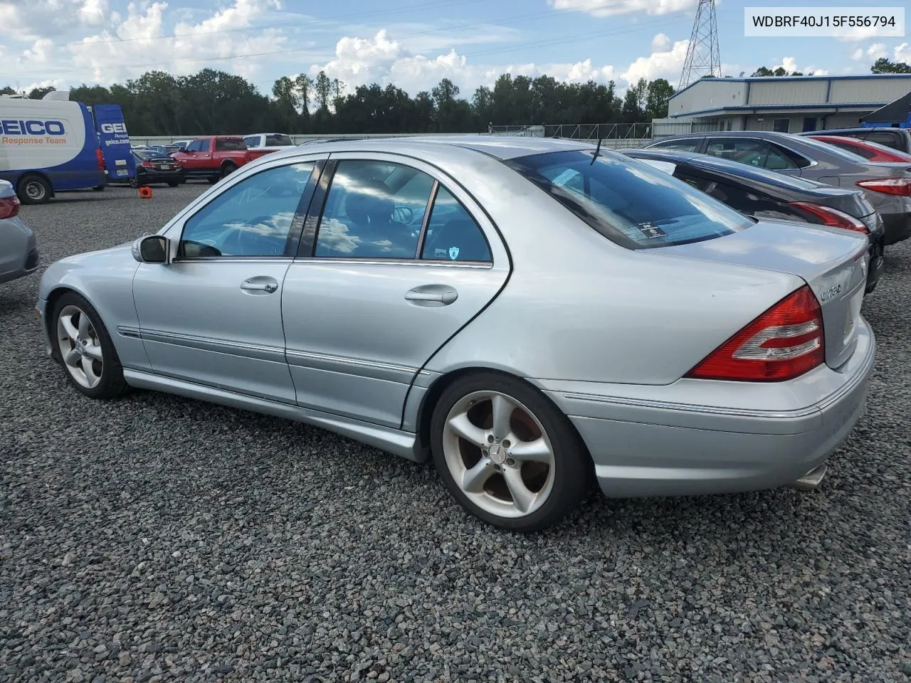 2005 Mercedes-Benz C 230K Sport Sedan VIN: WDBRF40J15F556794 Lot: 77346594