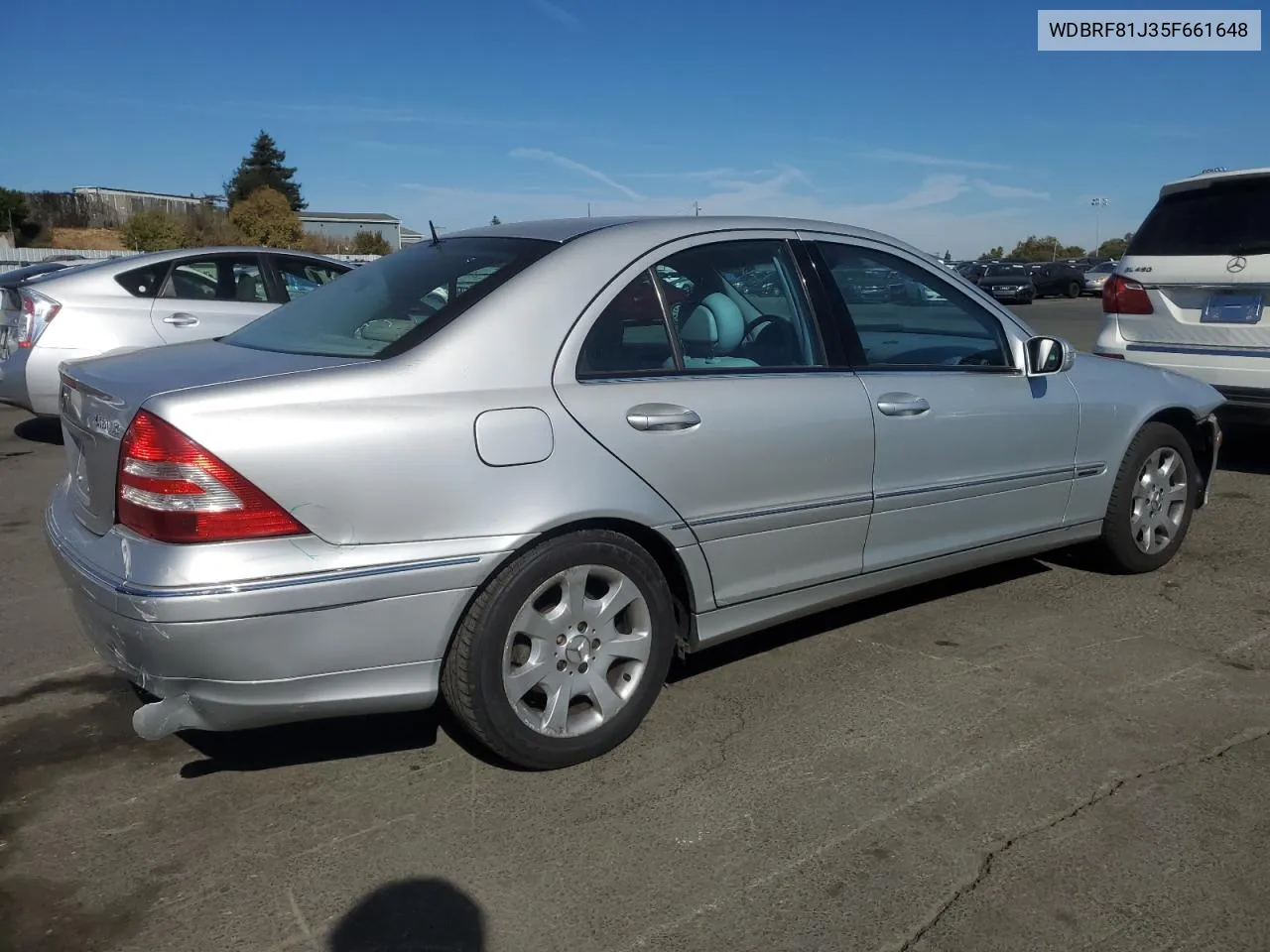 2005 Mercedes-Benz C 240 4Matic VIN: WDBRF81J35F661648 Lot: 77632304