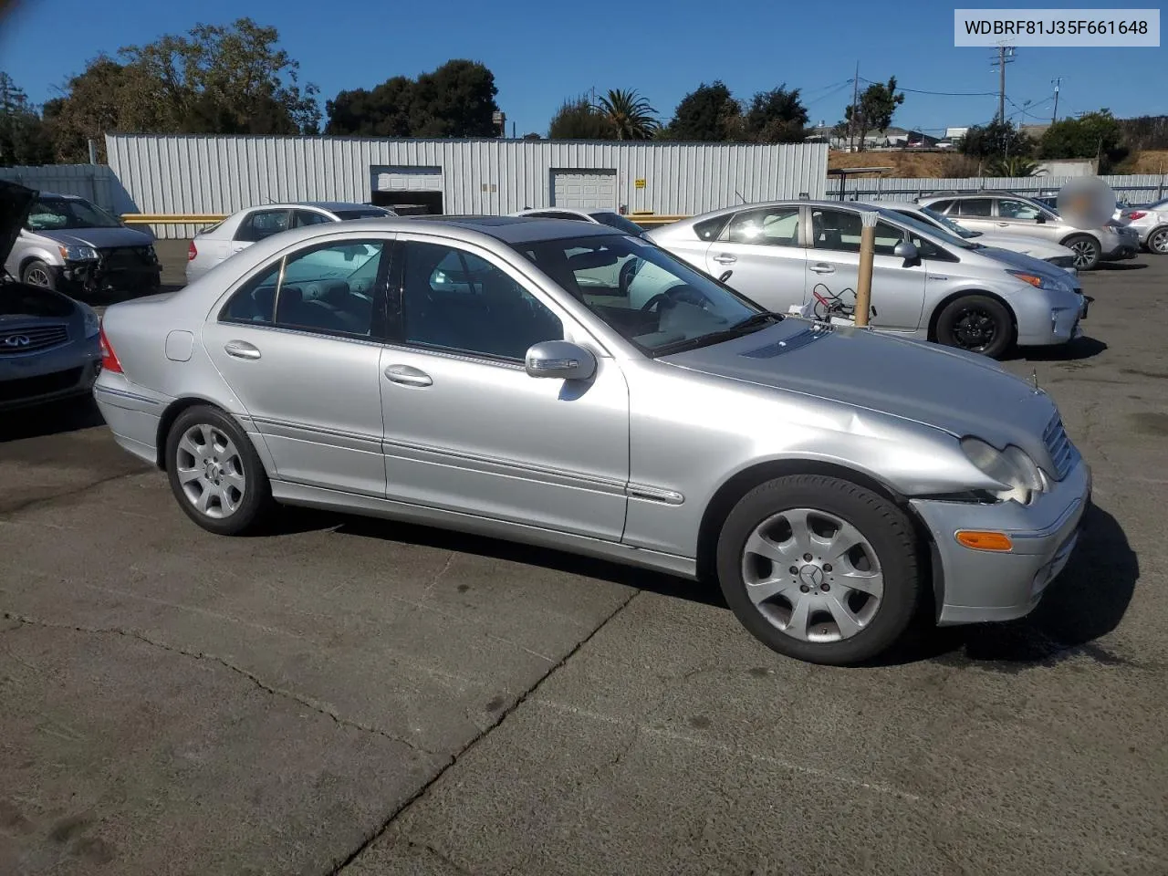 2005 Mercedes-Benz C 240 4Matic VIN: WDBRF81J35F661648 Lot: 77632304