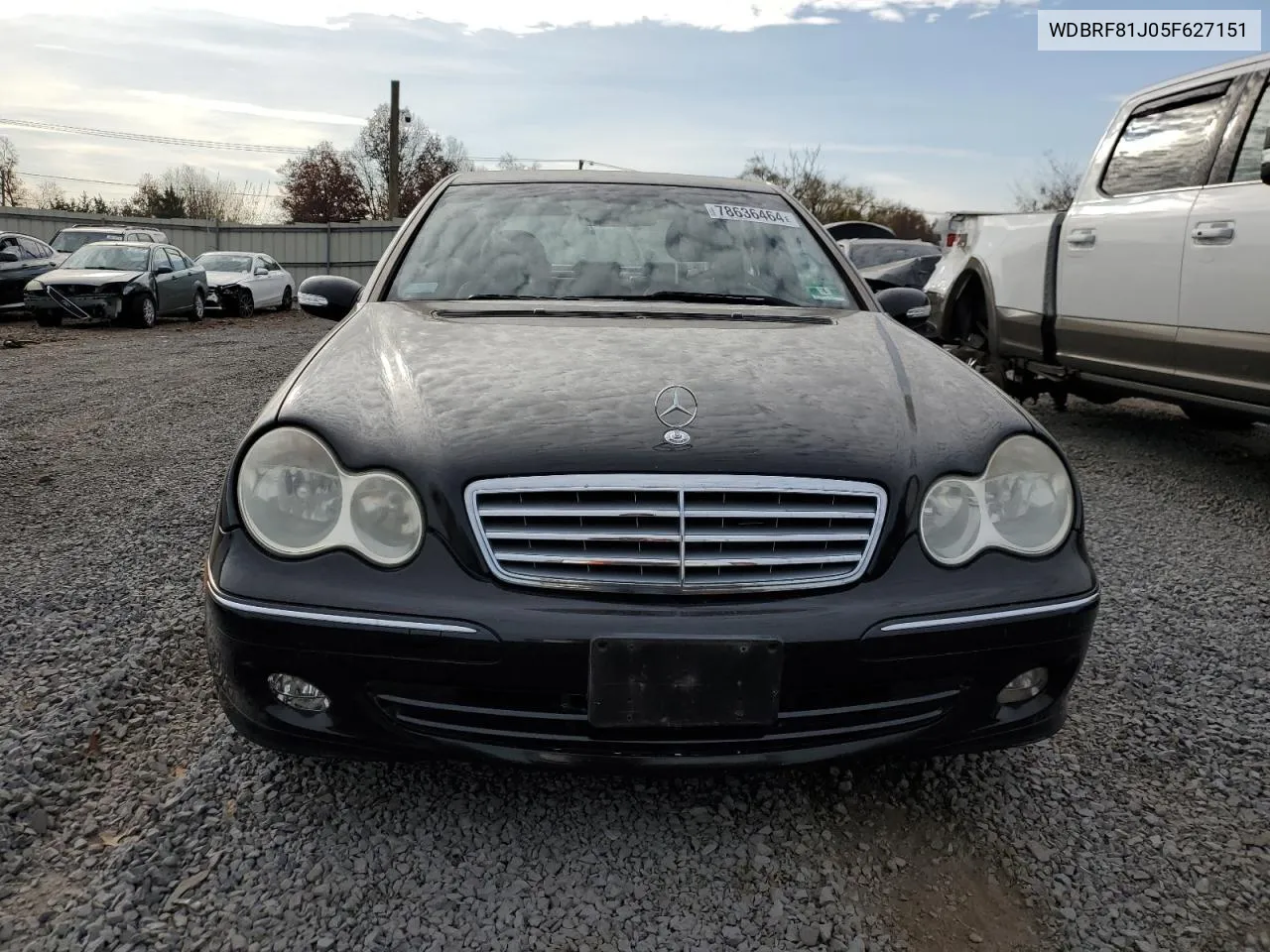 2005 Mercedes-Benz C 240 4Matic VIN: WDBRF81J05F627151 Lot: 78636464