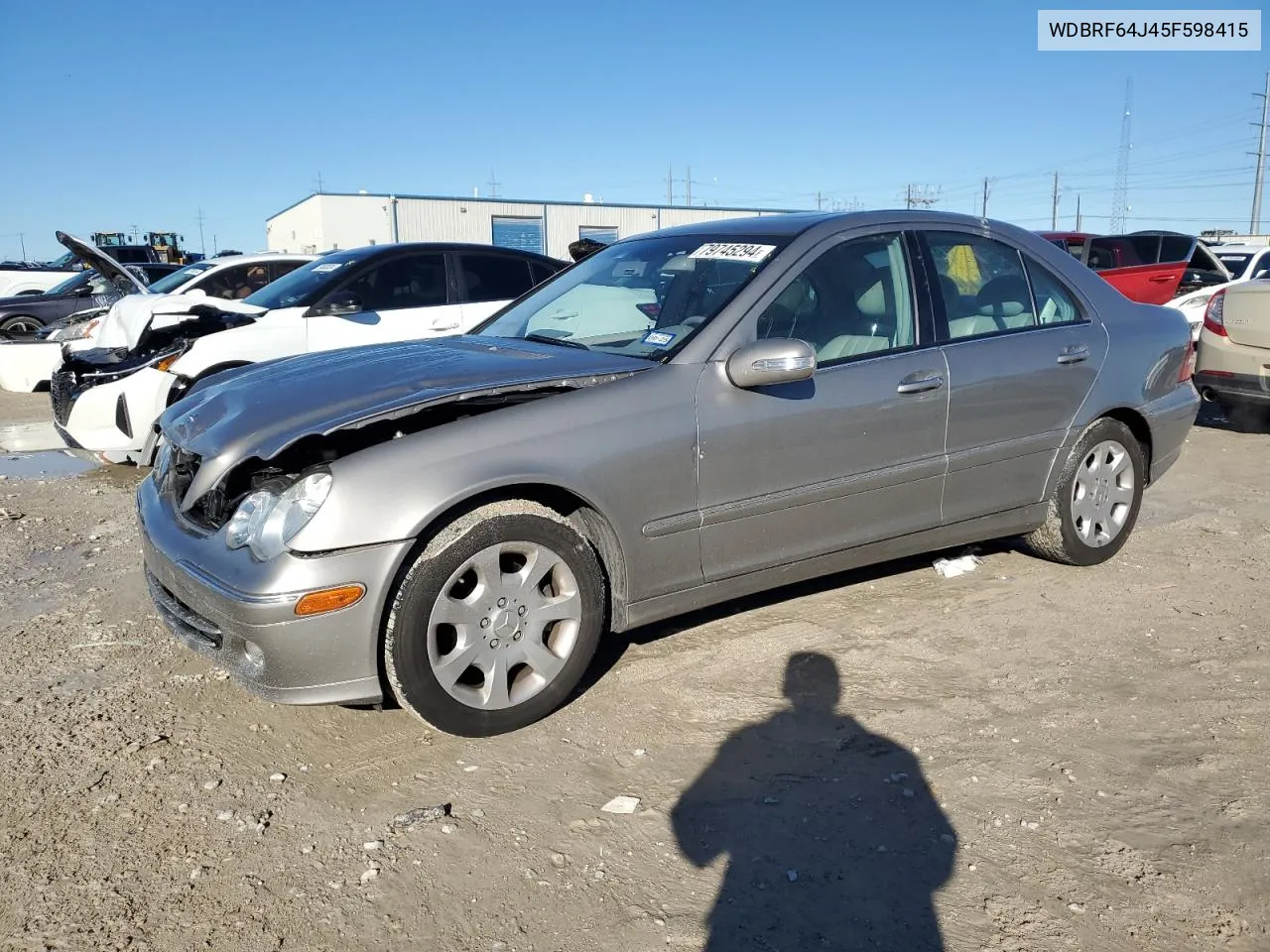 2005 Mercedes-Benz C 320 VIN: WDBRF64J45F598415 Lot: 79745294