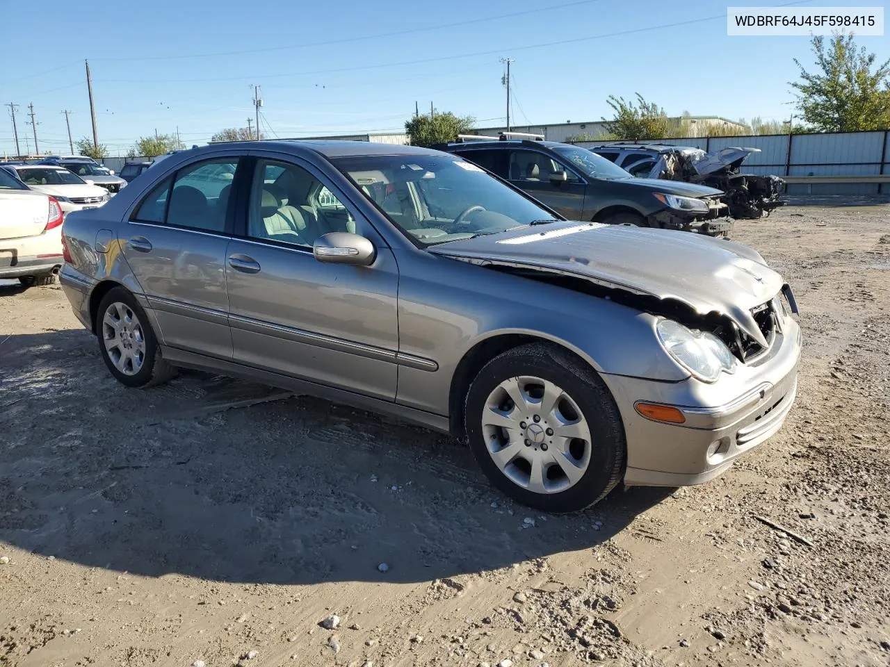 2005 Mercedes-Benz C 320 VIN: WDBRF64J45F598415 Lot: 79745294