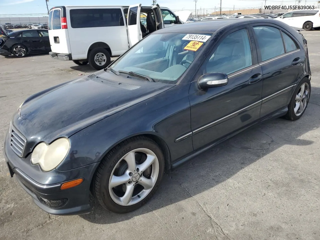 2005 Mercedes-Benz C 230K Sport Sedan VIN: WDBRF40J55F639063 Lot: 80997114