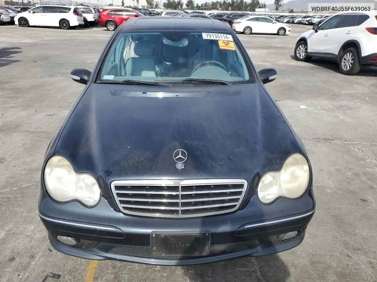 2005 Mercedes-Benz C 230K Sport Sedan VIN: WDBRF40J55F639063 Lot: 80997114