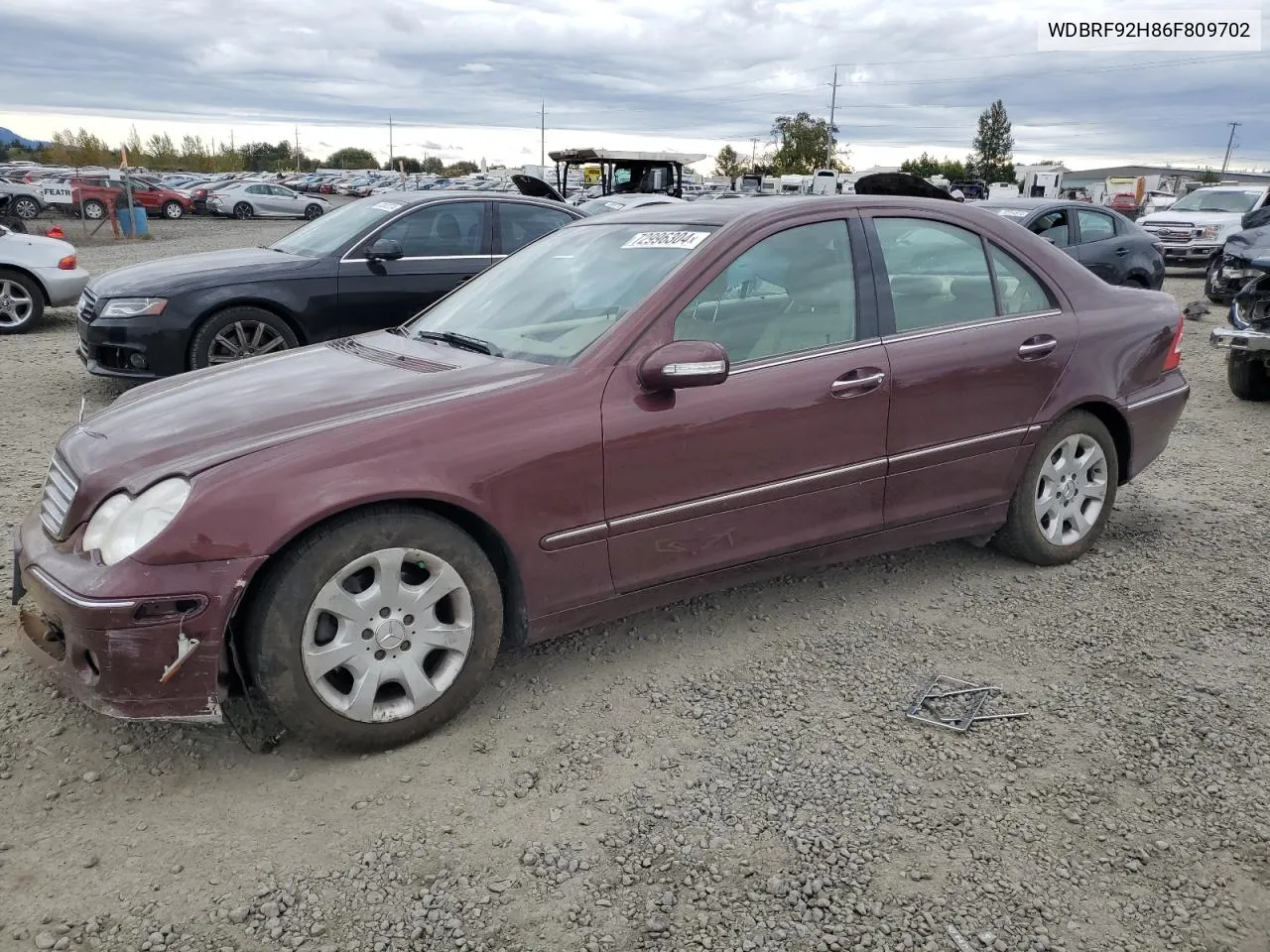 2006 Mercedes-Benz C 280 4Matic VIN: WDBRF92H86F809702 Lot: 72996304