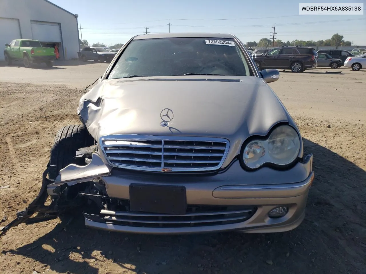 2006 Mercedes-Benz C 280 VIN: WDBRF54HX6A835138 Lot: 73302204