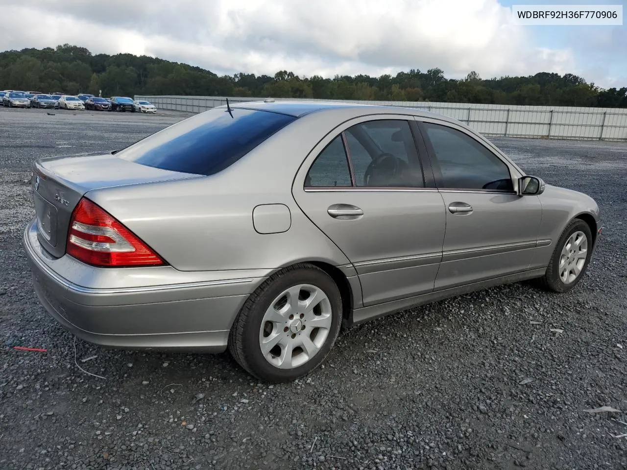 2006 Mercedes-Benz C 280 4Matic VIN: WDBRF92H36F770906 Lot: 73954374