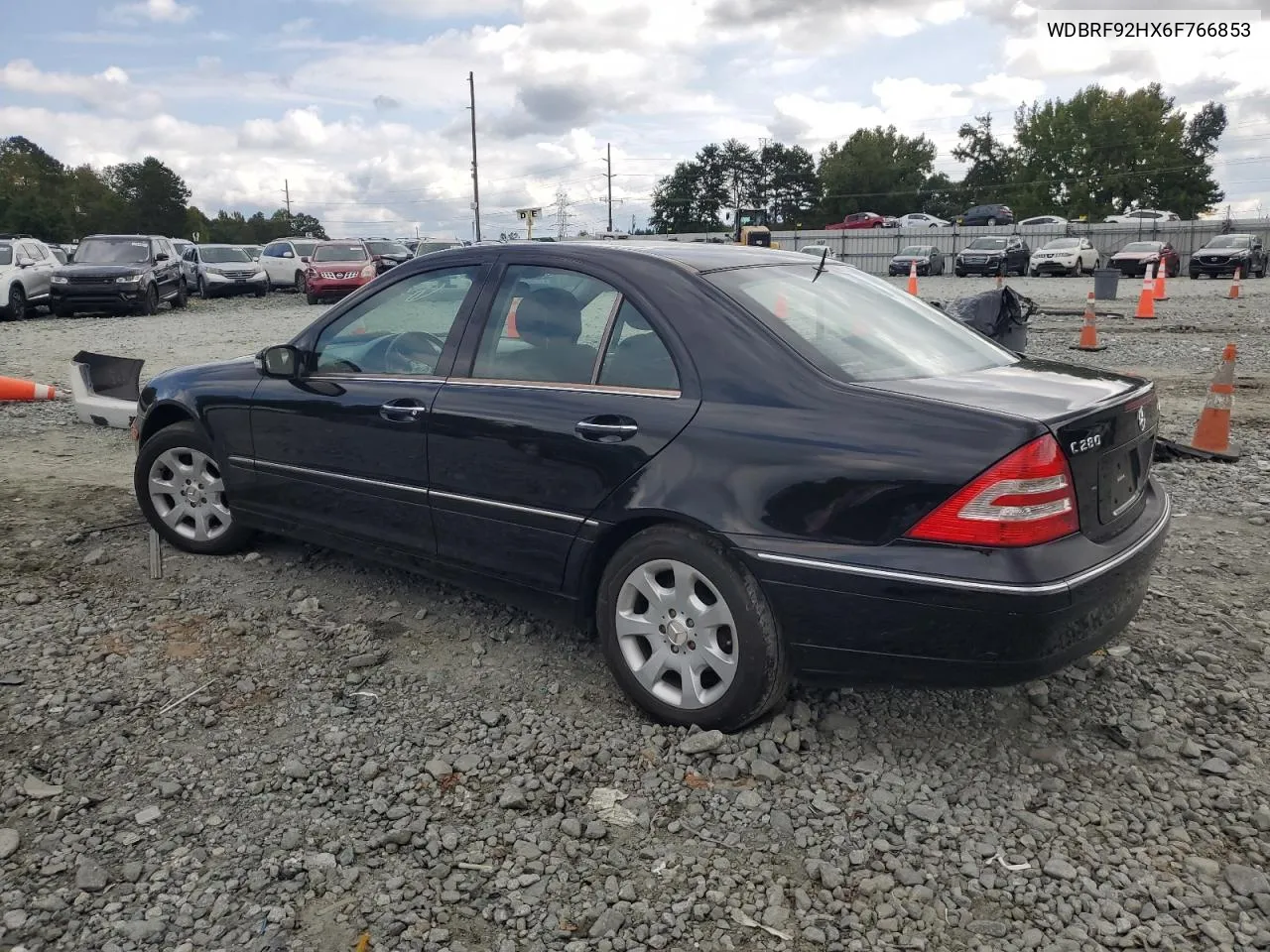 2006 Mercedes-Benz C 280 4Matic VIN: WDBRF92HX6F766853 Lot: 74488394