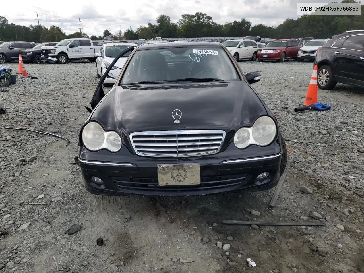 2006 Mercedes-Benz C 280 4Matic VIN: WDBRF92HX6F766853 Lot: 74488394