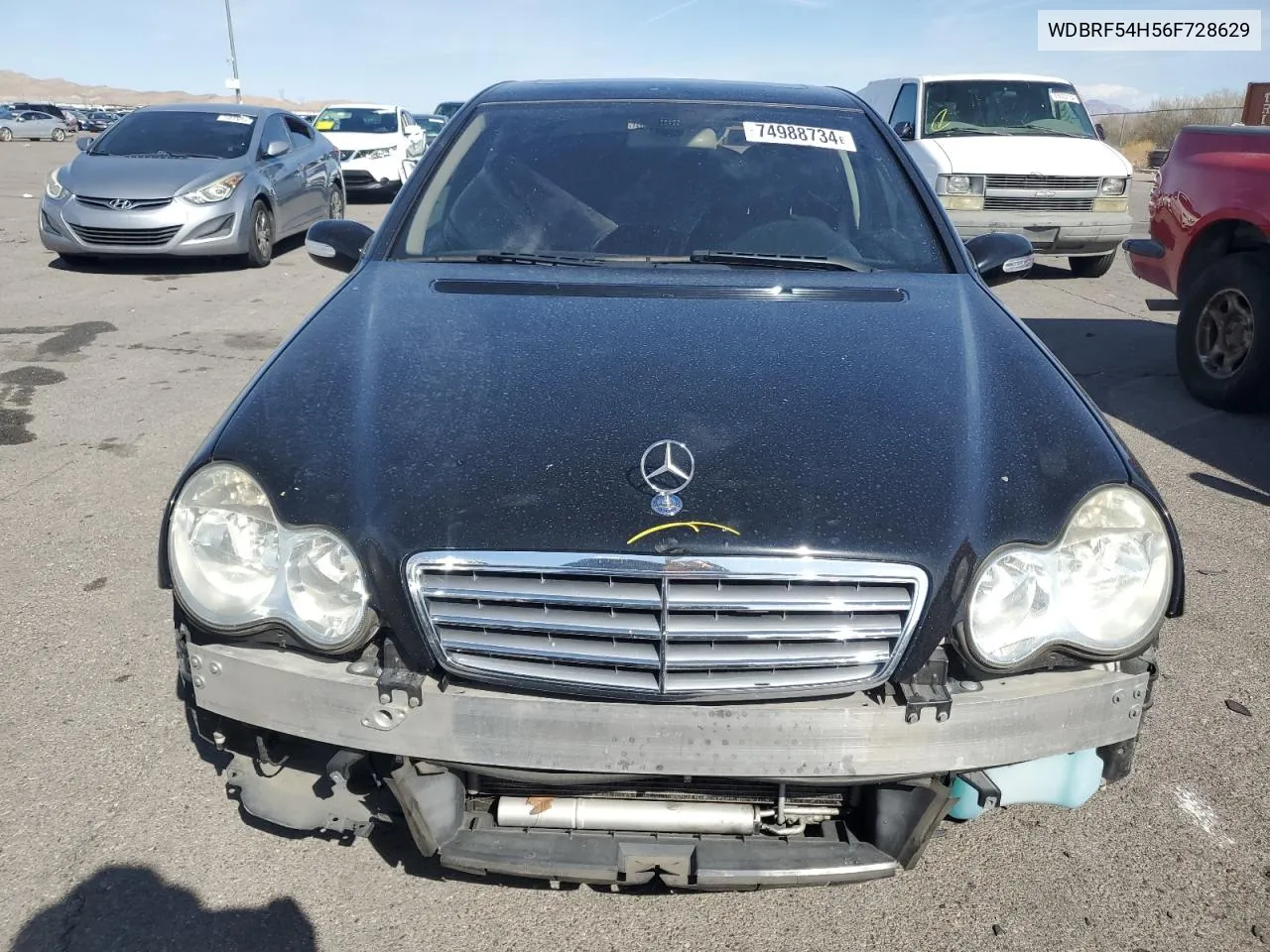 2006 Mercedes-Benz C 280 VIN: WDBRF54H56F728629 Lot: 74988734