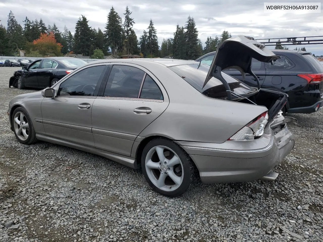 2006 Mercedes-Benz C 230 VIN: WDBRF52H06A913087 Lot: 74995704