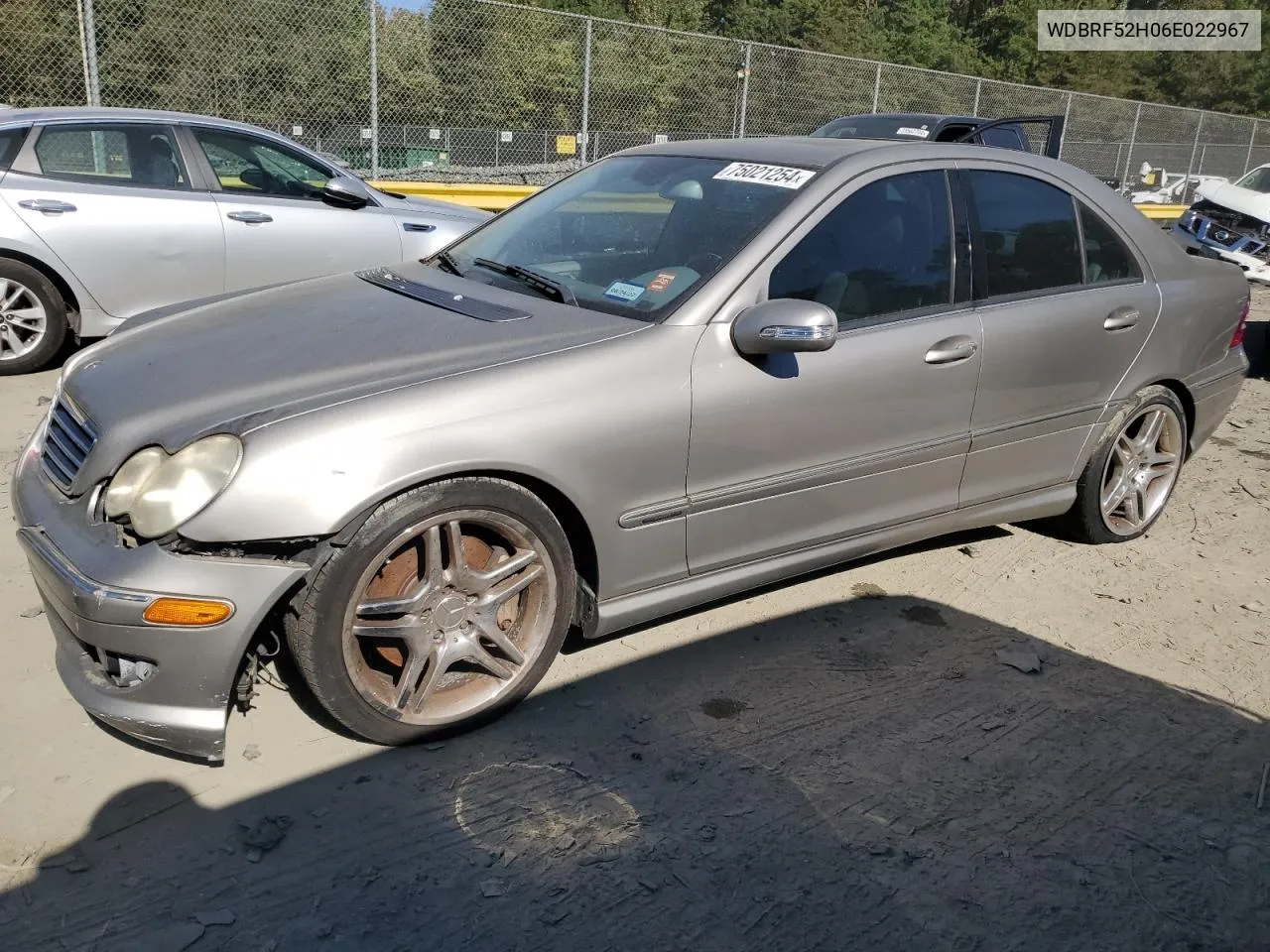 2006 Mercedes-Benz C 230 VIN: WDBRF52H06E022967 Lot: 75021254