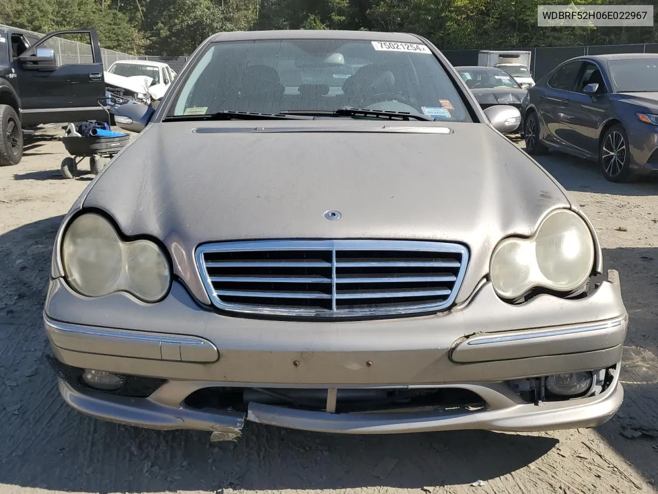 2006 Mercedes-Benz C 230 VIN: WDBRF52H06E022967 Lot: 75021254