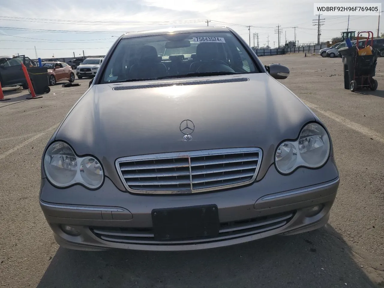 2006 Mercedes-Benz C 280 4Matic VIN: WDBRF92H96F769405 Lot: 75843524