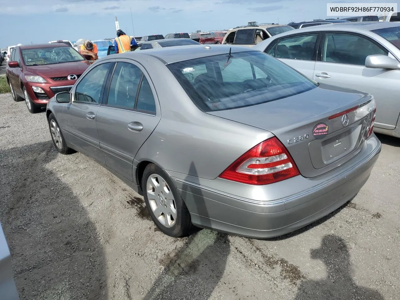 2006 Mercedes-Benz C 280 4Matic VIN: WDBRF92H86F770934 Lot: 76813374