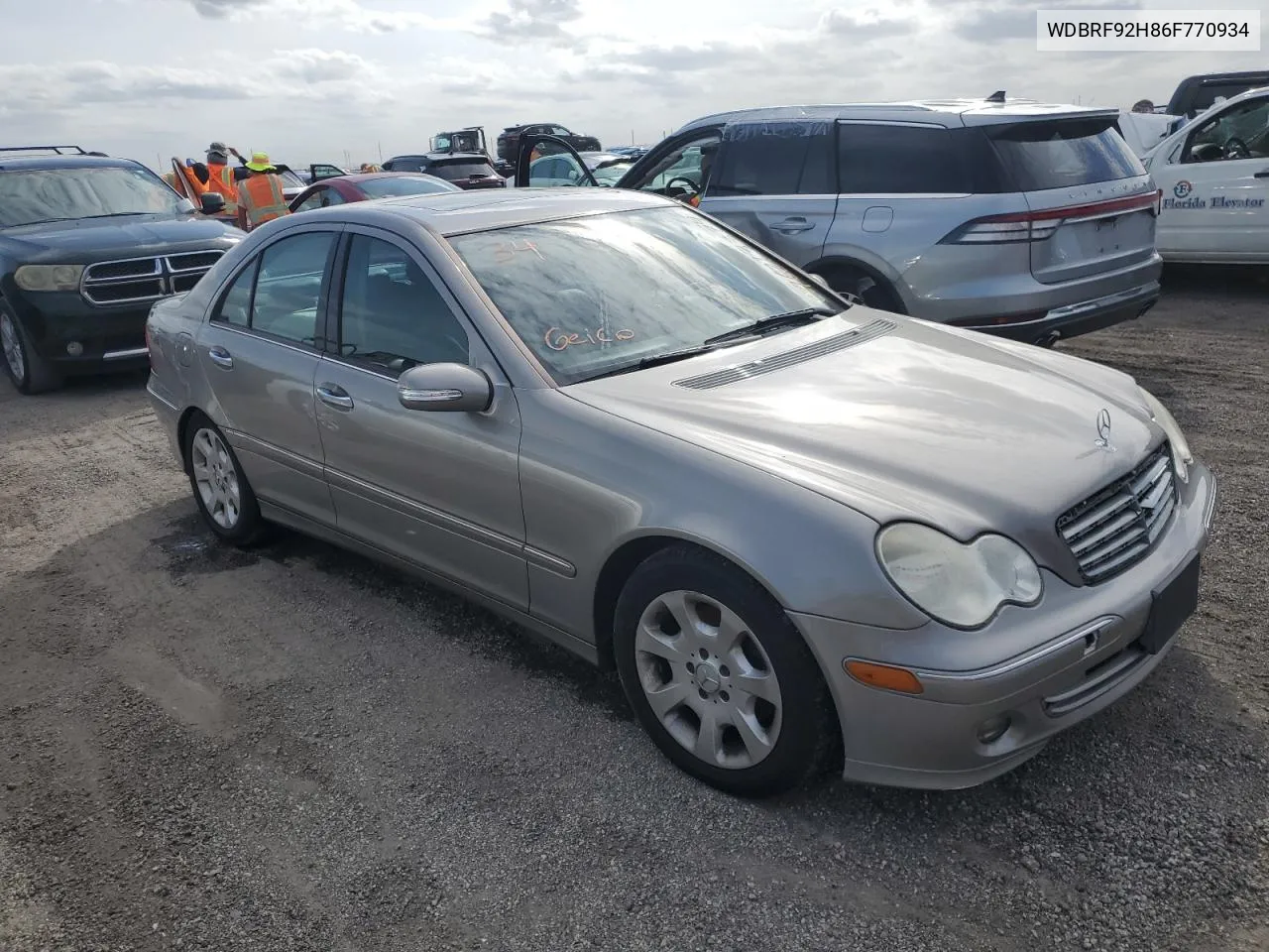 2006 Mercedes-Benz C 280 4Matic VIN: WDBRF92H86F770934 Lot: 76813374