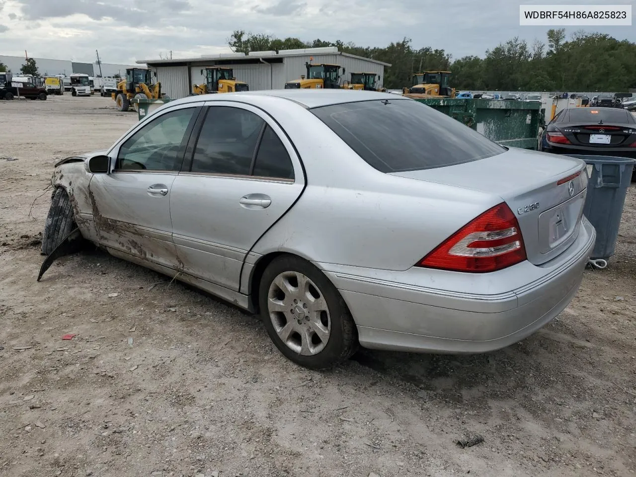 2006 Mercedes-Benz C 280 VIN: WDBRF54H86A825823 Lot: 79400134