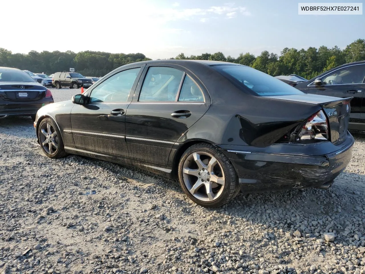 2007 Mercedes-Benz C 230 VIN: WDBRF52HX7E027241 Lot: 66910414