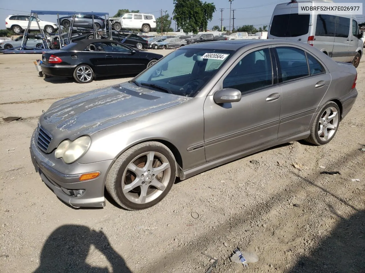 2007 Mercedes-Benz C 230 VIN: WDBRF52HX7E026977 Lot: 66920504