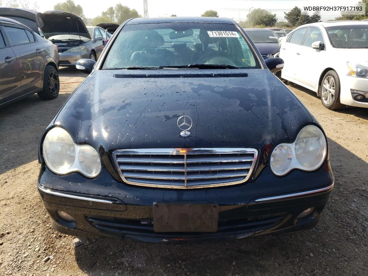 WDBRF92H37F917193 2007 Mercedes-Benz C 280 4Matic