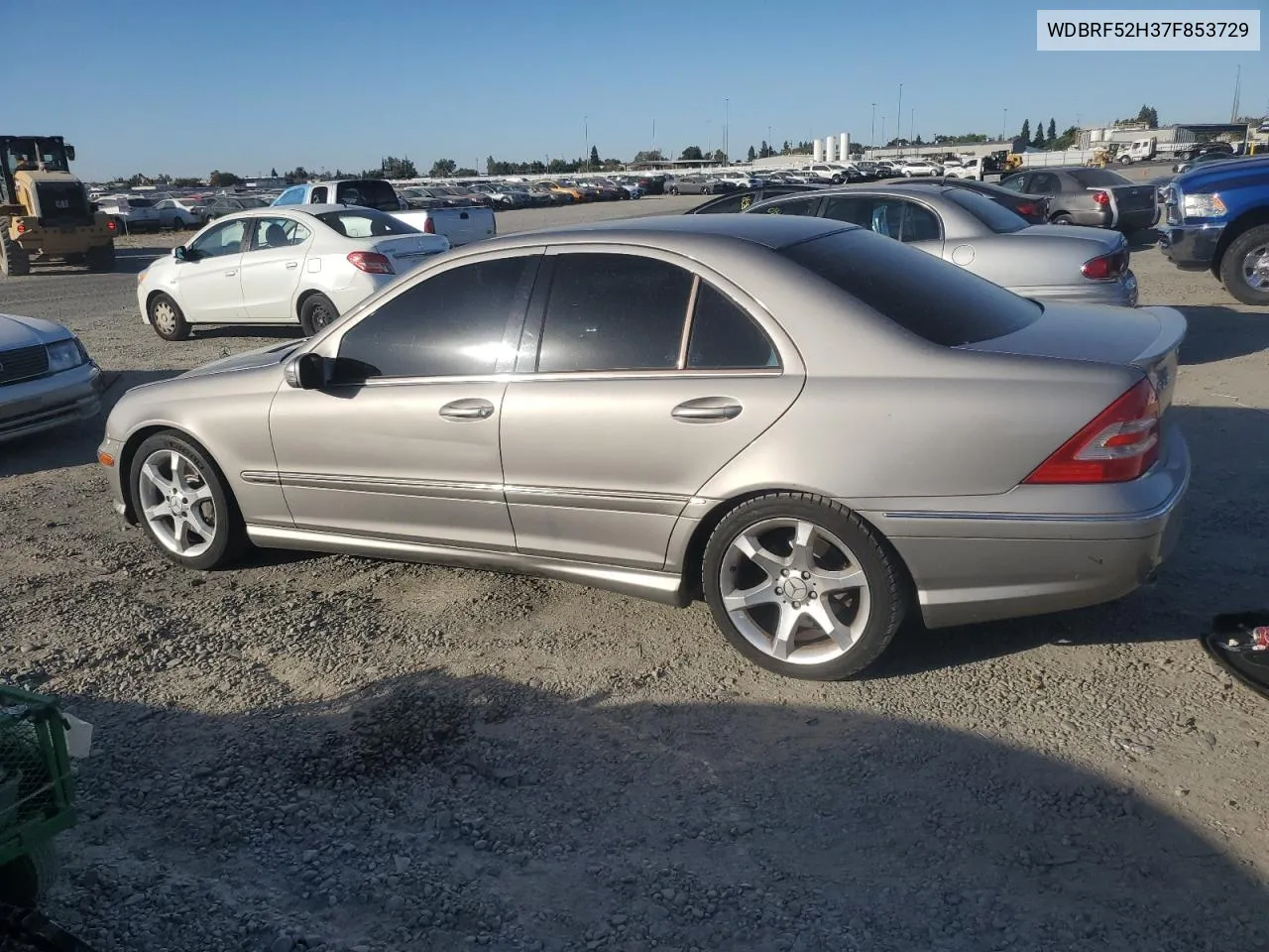 2007 Mercedes-Benz C 230 VIN: WDBRF52H37F853729 Lot: 76577534