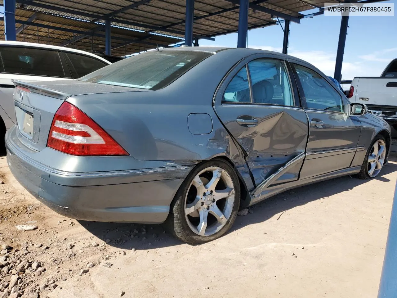 2007 Mercedes-Benz C 230 VIN: WDBRF52H67F880455 Lot: 77863274