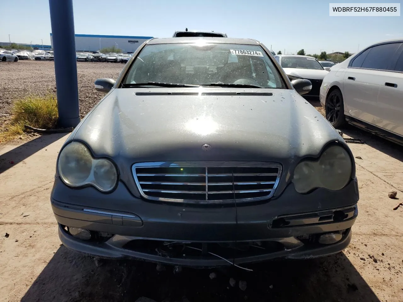 2007 Mercedes-Benz C 230 VIN: WDBRF52H67F880455 Lot: 77863274