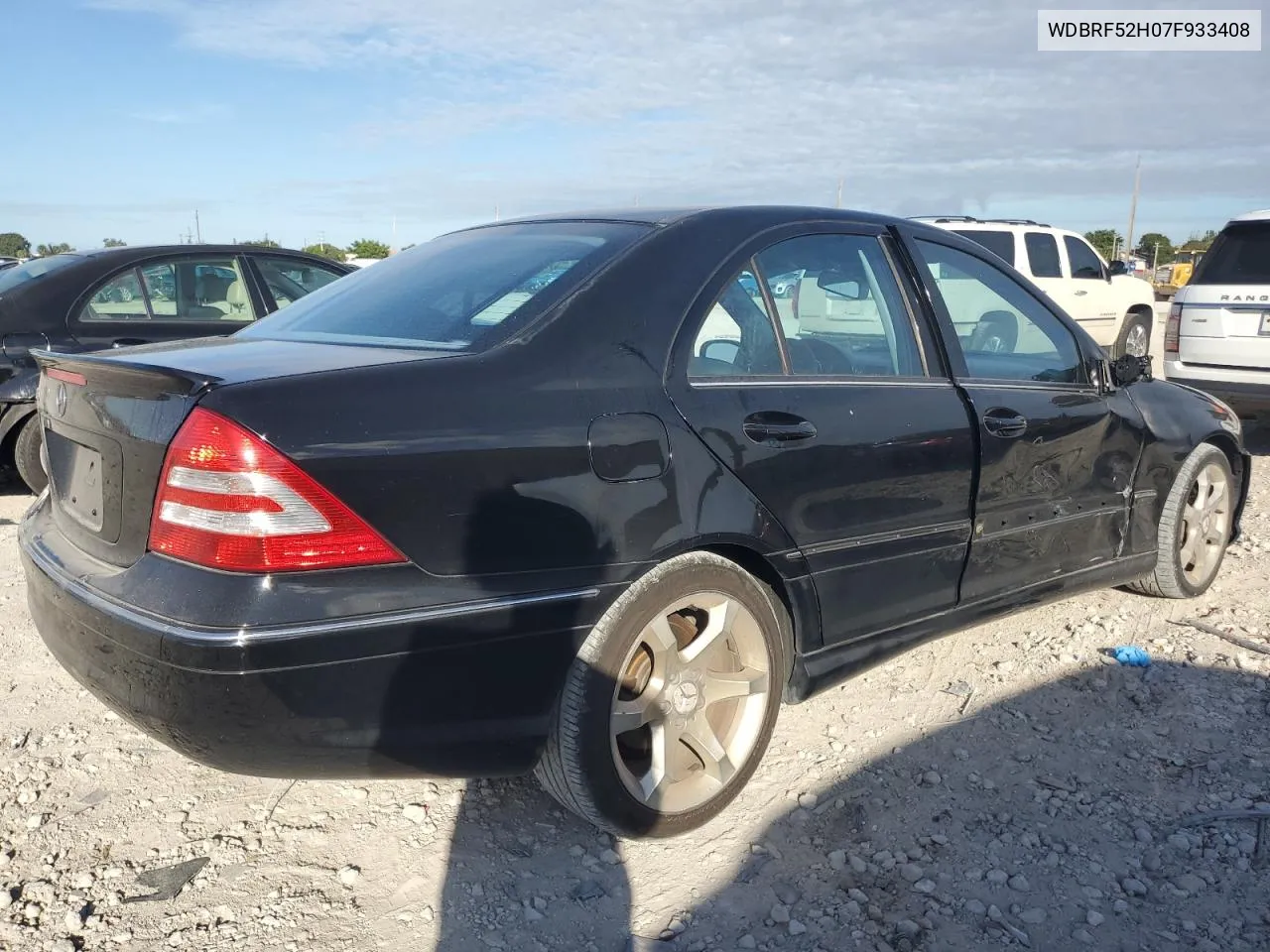 2007 Mercedes-Benz C 230 VIN: WDBRF52H07F933408 Lot: 80109614